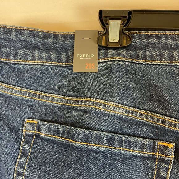Torrid Blue Straight Leg Jeans with Classic Fit - Picture 10 of 11
